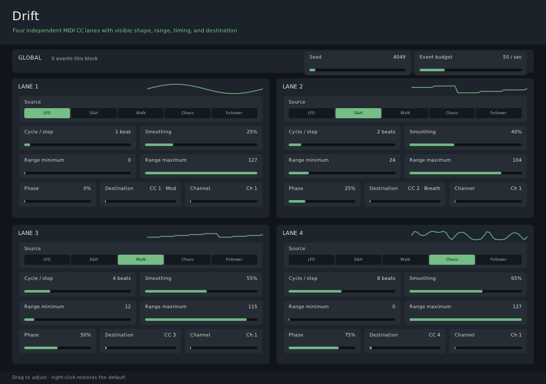 Drift plugin interface