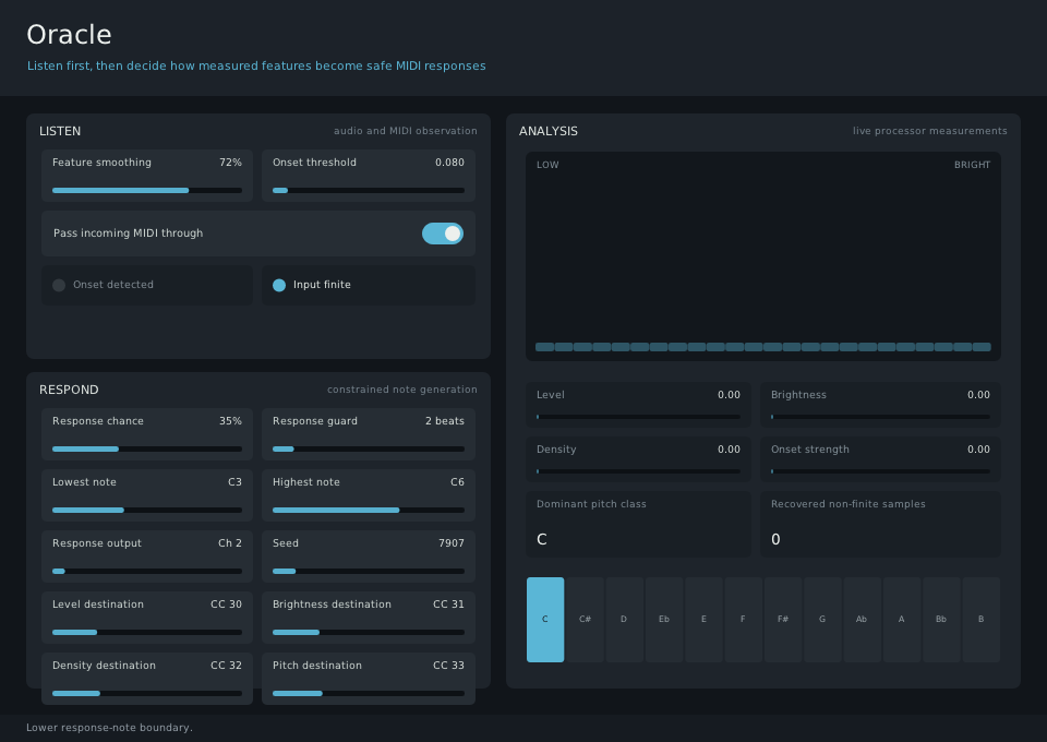 Oracle plugin interface