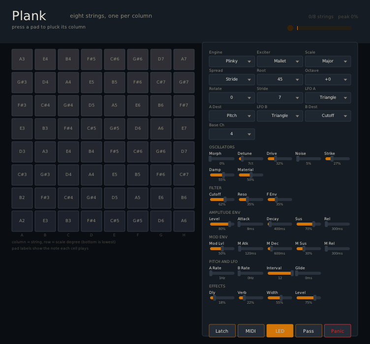 Plank plugin interface