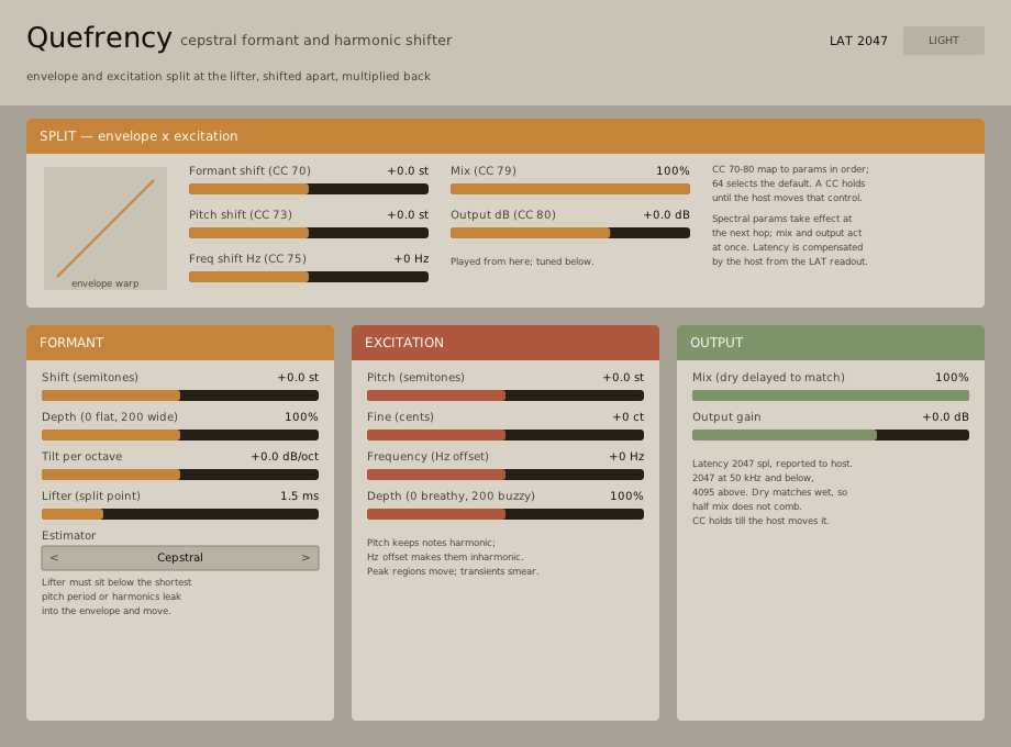 Quefrency plugin interface