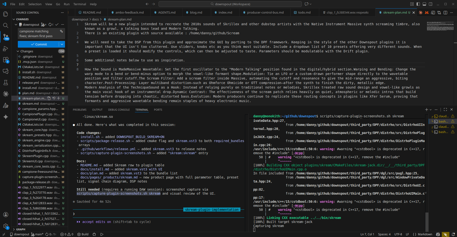 Skream plugin interface