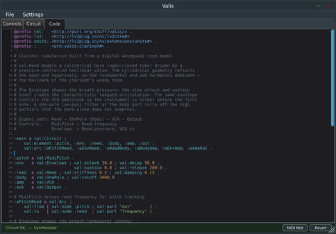 Code view